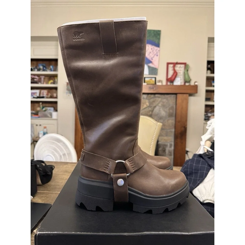 Sorel Joan Frwd Tall Women's Waterproof Boot Brown NEW MSRP $275 Size 8